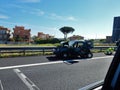 Rome - Highway accident Royalty Free Stock Photo