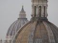 Rome house roof and church dome cityscape roofdome view panorama saint peter dome Royalty Free Stock Photo