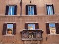 Rome facade of a building with windows