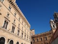 Rome facade of a building with windows