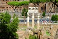 Rome imperial capital city historical monuments age Roman and Renaissance Royalty Free Stock Photo