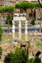 Rome imperial capital city historical monuments age Roman and Renaissance Royalty Free Stock Photo
