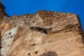 Detail of the walls of the famous Colosseum in Rome