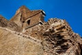 Detail of the walls of the famous Colosseum in Rome