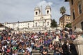 Rome Spanish Steps Royalty Free Stock Photo