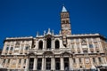 Tourists visiting the historical Basilica of Saint Mary Major built on 1743 in Rome Royalty Free Stock Photo