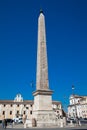 Tourists visiting the Lateran Obelisk an ancient Egyptian obelisk built on the 15th century B.C now Royalty Free Stock Photo