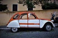 Rome, Italy - 7April 2017 -The vintage Citroen 2CV