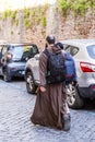 A young Christian monk in Rome