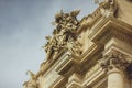 Rome, Italy. Architectural detail of the famous Fontana di Trevi
