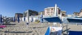 Beach by the sea in the city of Castel Volturno in Italy