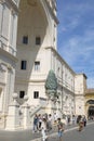 Bronze sculpture of a Pine cone in front of the Belvedere Palace in the Vatican