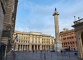 Piazza Colonna square. Rome, Lazio, Italy. Royalty Free Stock Photo