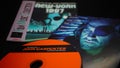 Cover of three soundtracks of John Carpenter`s movie.