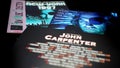 Cover of three soundtracks of John Carpenter`s movie.