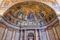 Interior view of Papal Basilica of St. Paul outside the Walls Royalty Free Stock Photo