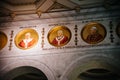 Interior view of Papal Basilica of St. Paul outside the Walls Royalty Free Stock Photo