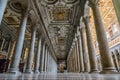 Interior view of Papal Basilica of St. Paul outside the Walls Royalty Free Stock Photo