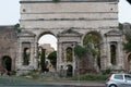 Ancient Porta Maggiore in Rome, Italy Royalty Free Stock Photo