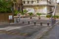 Rome, Italy automatic road barriers. Royalty Free Stock Photo