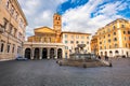 Rome, Italy at Basilica of Our Lady in Trastevere