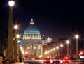 Rome, Italy. The Basilica of Saint Peter Royalty Free Stock Photo