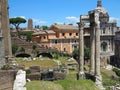 19.06.2017, Rome, italy: Beautiful view of Ruins of famous Roman