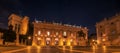 Rome, Italy: The Capitolium square at night