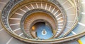 The famous spiral staircase in Vatica Museum - Rome, Italy