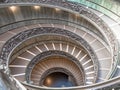 The famous spiral staircase in Vatica Museum - Rome, Italy