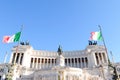 Rome, Italy. National monument of Victor Emmanuel II Monumento Nazionale a Vittorio Emanuele II Royalty Free Stock Photo