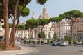 ROME, ITALY - Colonna Traiana, Le Domus Romane di Palazzo Valentini, Chiesa di Santa Maria di Loreto