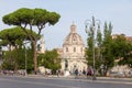 ROME, ITALY - Colonna Traiana, Le Domus Romane di Palazzo Valentini, Chiesa di Santa Maria di Loreto