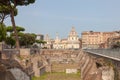 ROME, ITALY - Colonna Traiana, Le Domus Romane di Palazzo Valentini, Chiesa di Santa Maria di Loreto