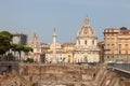 ROME, ITALY - Colonna Traiana, Le Domus Romane di Palazzo Valentini, Chiesa di Santa Maria di Loreto