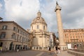 ROME, ITALY - Colonna Traiana, Le Domus Romane di Palazzo Valentini, Chiesa di Santa Maria di Loreto