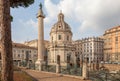 ROME, ITALY - Colonna Traiana, Le Domus Romane di Palazzo Valentini, Chiesa di Santa Maria di Loreto