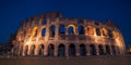 Rome, Italy: Colosseum, Flavian Amphitheatre, in the sunset Royalty Free Stock Photo