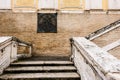 Bronze icon on the walls of parish of Santa Maria delle Grazie alle Fornaci near the Vatican