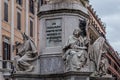 Column ÃÂ®n the Spanish square Piazza di Spagna in  Rome, Italy Royalty Free Stock Photo