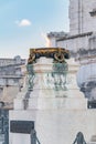 Detail of flame at The Tomb of the Unknown Soldier (Italian: Tomba del Milite Ignoto). War Royalty Free Stock Photo