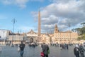 Piazza del Popolo square with Flaminio Obelisk