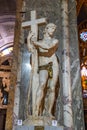Risen Christ, Renaissance sculpture by Michelangelo Buonarroti inside the church of Santa Maria sopra Minerva Royalty Free Stock Photo