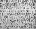 Stone Carved Text at Capitoline Museum, Rome, Italy Royalty Free Stock Photo