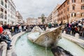 Spanish Steps (Piazza di Spagna) in Rome, Italy Royalty Free Stock Photo