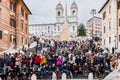 Spanish Steps (Piazza di Spagna) in Rome, Italy Royalty Free Stock Photo