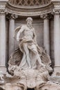 Statues at Trevi fountain Fontana di Trevi in Rome, Italy