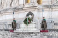 Tomb of the Unknown Soldier, under the statue of goddess Roma, at Altare della Patria, Rome