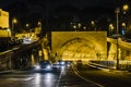 Urban Night Scene, Rome, Italy Royalty Free Stock Photo