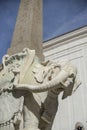 Rome Italy. the elephant by Bernini in Minerva square Royalty Free Stock Photo
